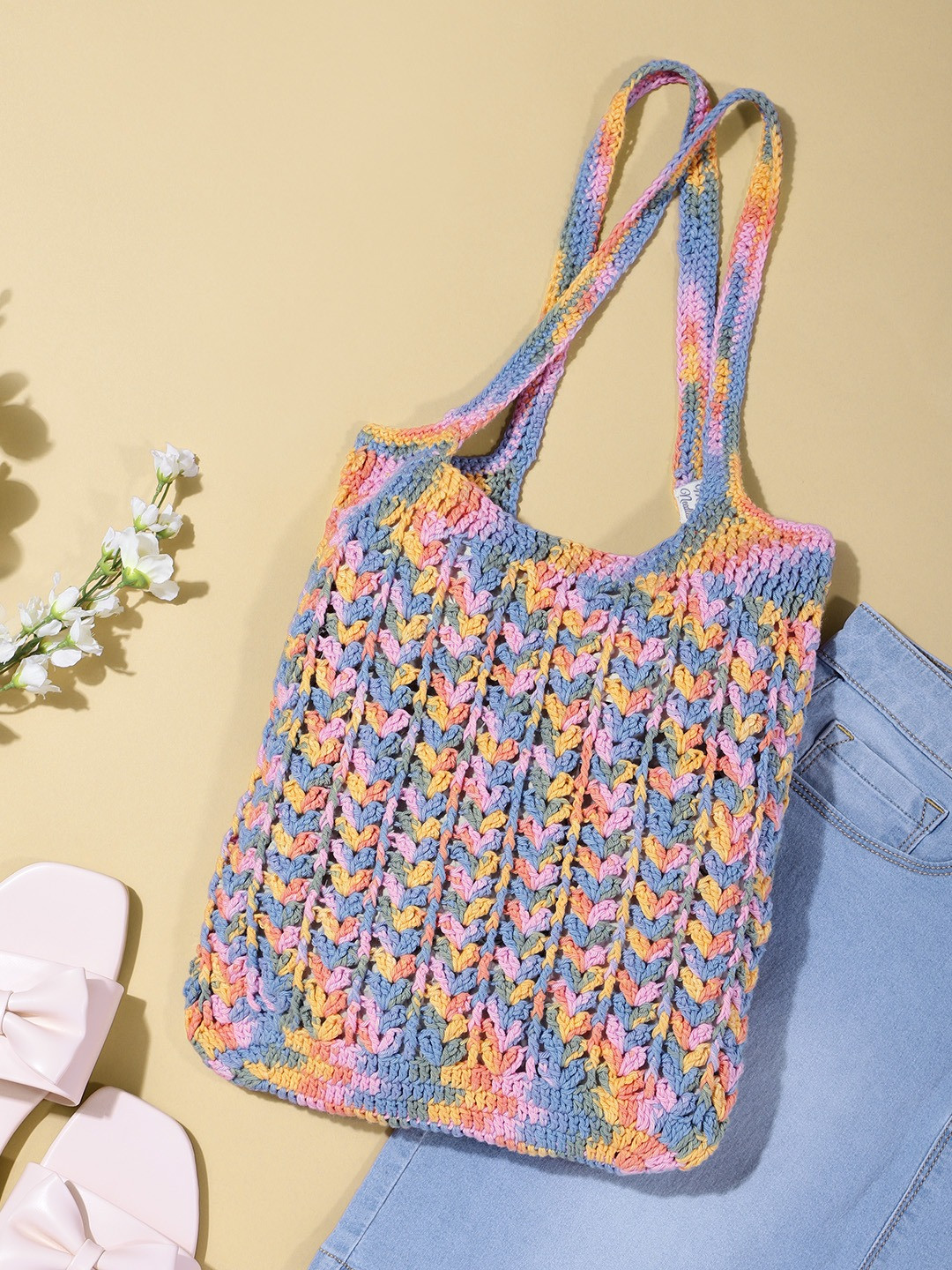 

Magic Needles Blue Shopper Shoulder Bag