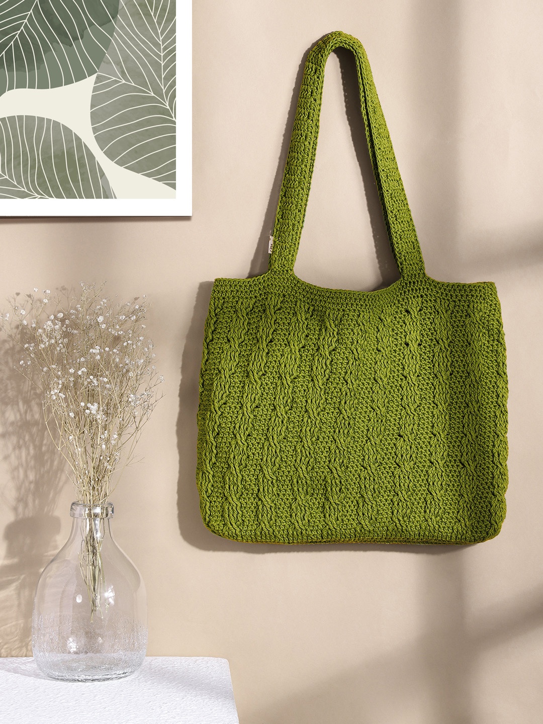 

Magic Needles Green Shopper Shoulder Bag