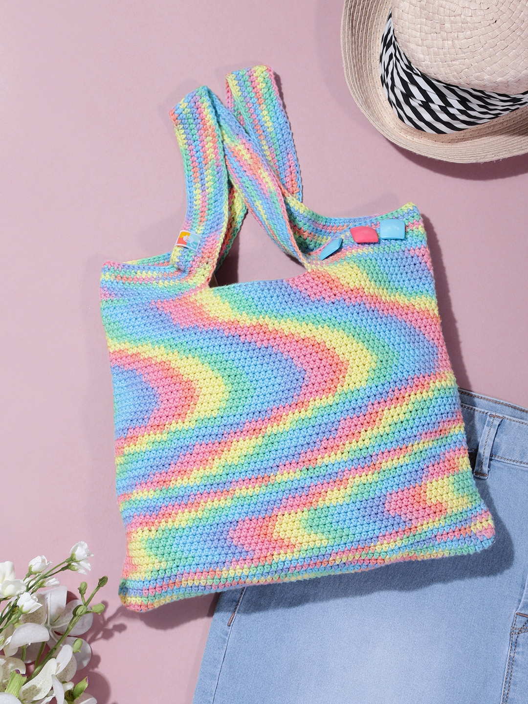 

Magic Needles Blue Shopper Shoulder Bag
