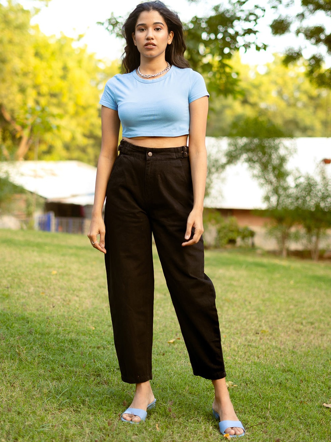 

FREAKINS Women Black Relaxed Fit High-Rise Jeans