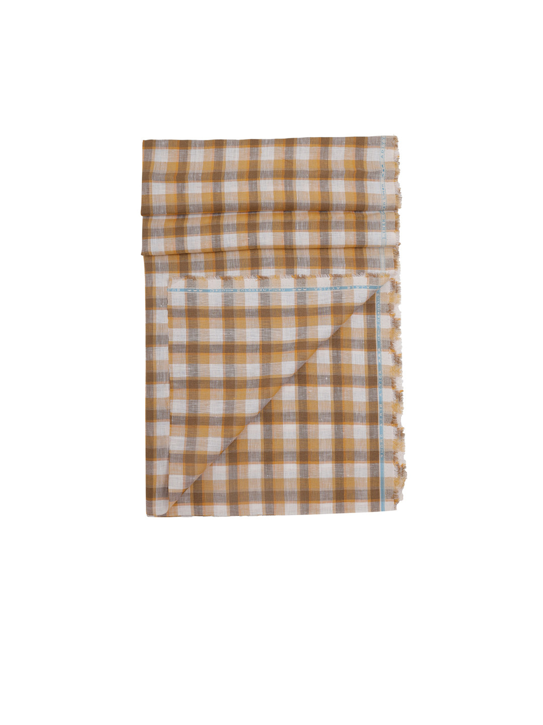 

Linen Club Men Yellow & White Striped Shirt Pure Linen Clothing Fabric