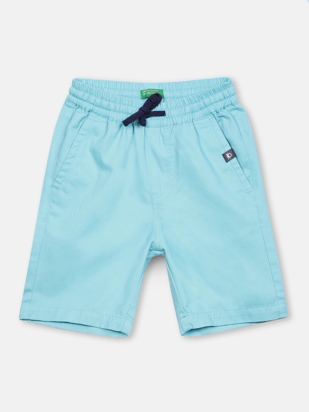 

United Colors of Benetton Boys Blue Cotton Shorts