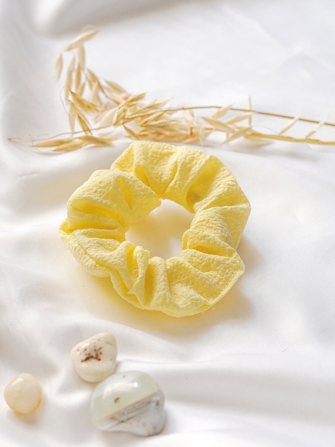

JOKER & WITCH Women Yellow Solid Scrunchie