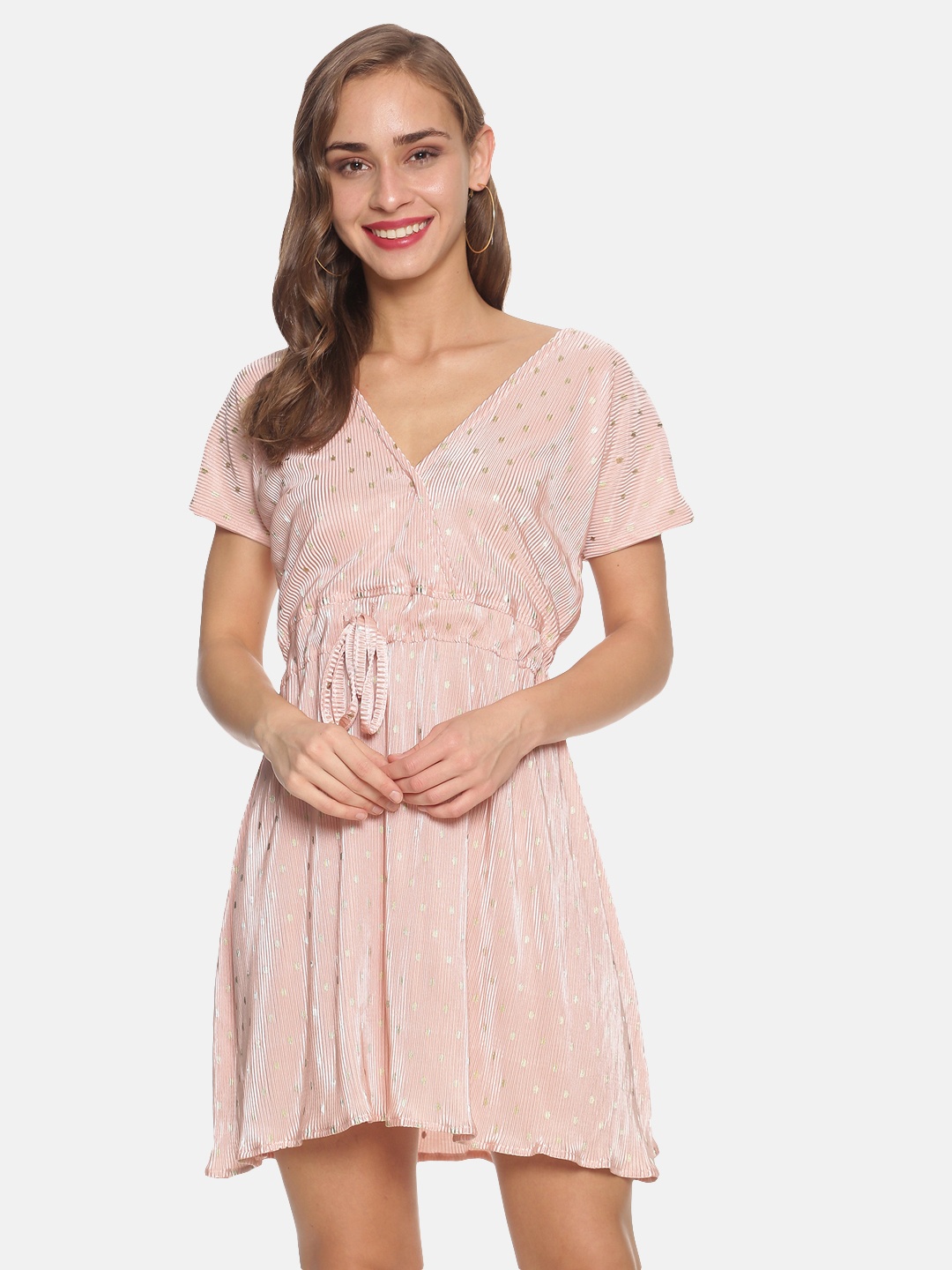 

Campus Sutra Peach-Coloured Mini Dress