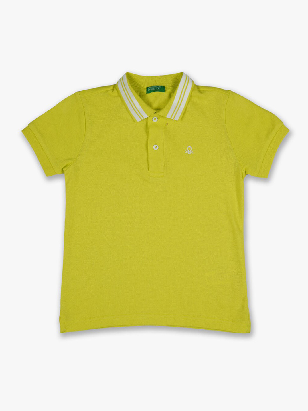 

United Colors of Benetton Boys Yellow Polo Collar T-shirt