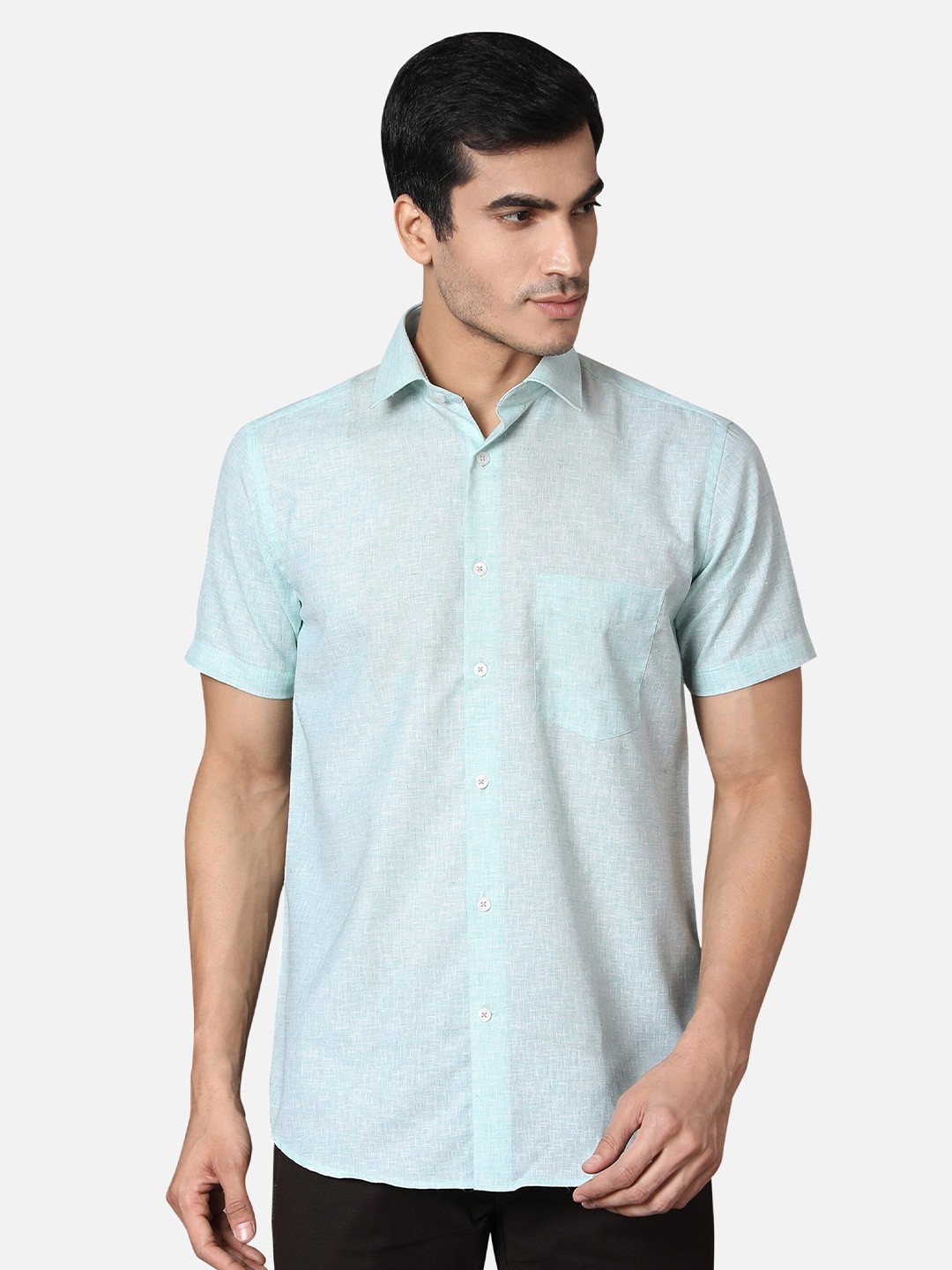 

Callino London Men Blue Floral Printed Cotton Semiformal Shirt