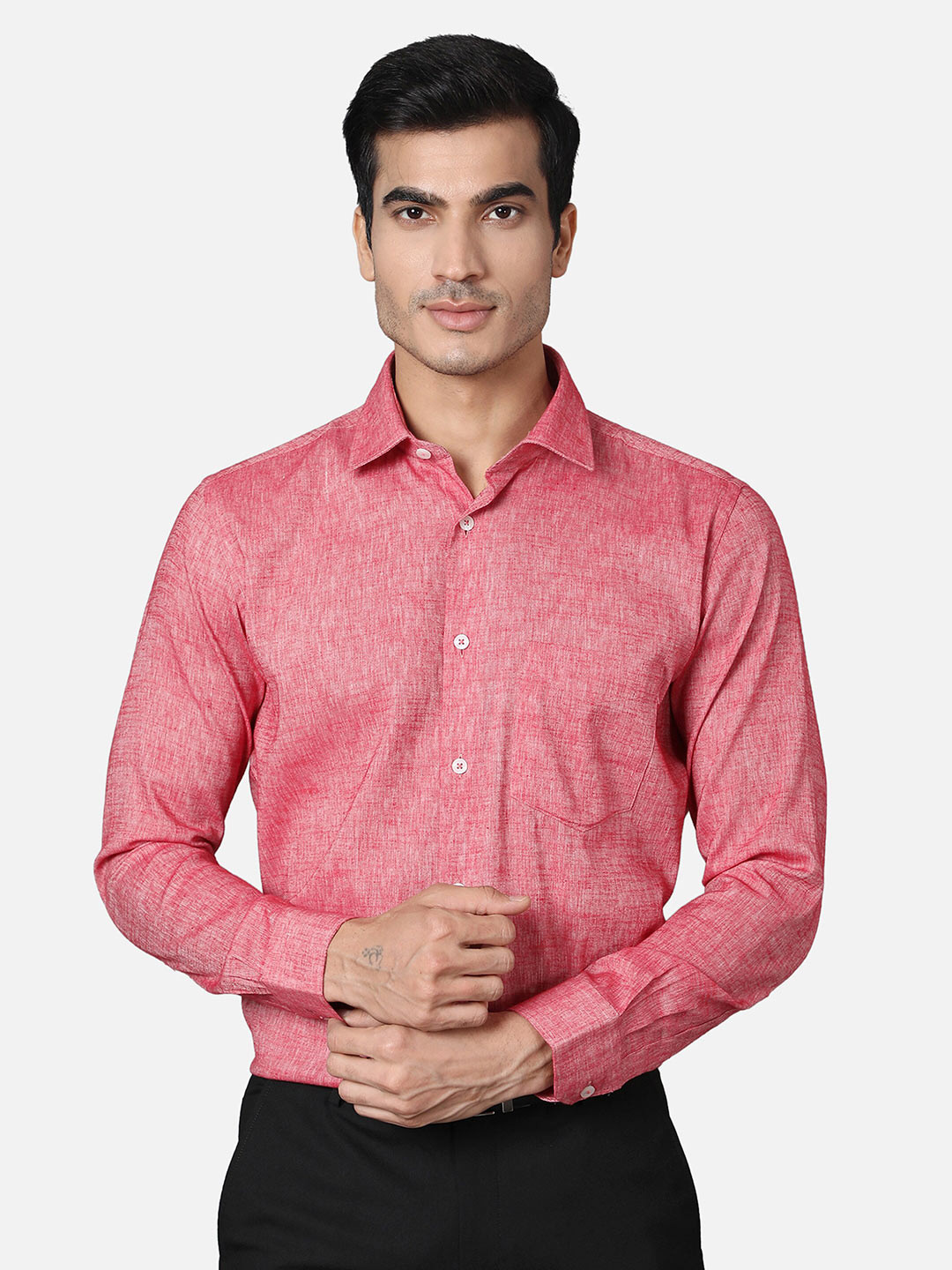 

Callino London Men Magenta Cotton Formal Shirt