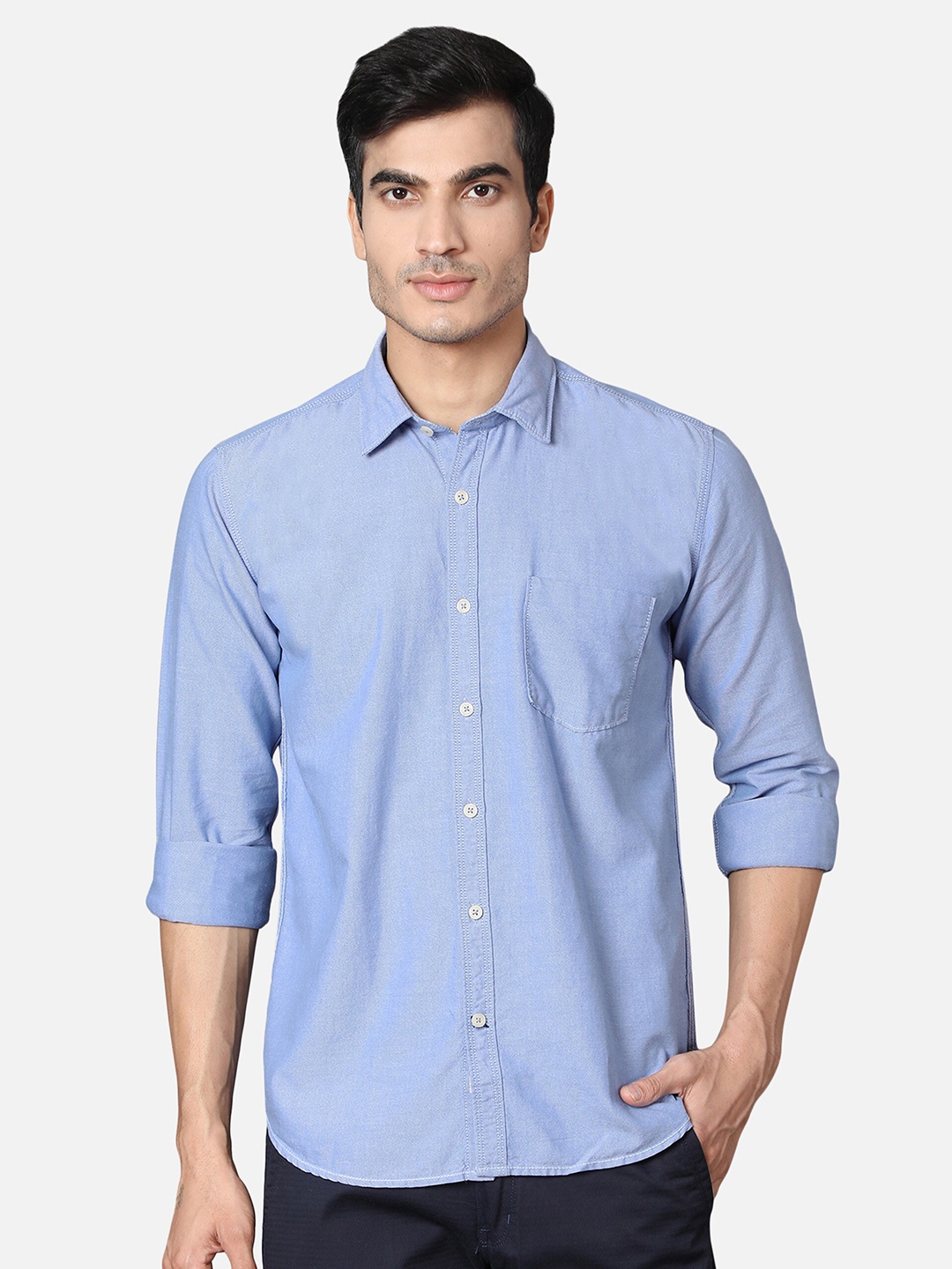 

Callino London Men Blue Slim Fit Casual Shirt