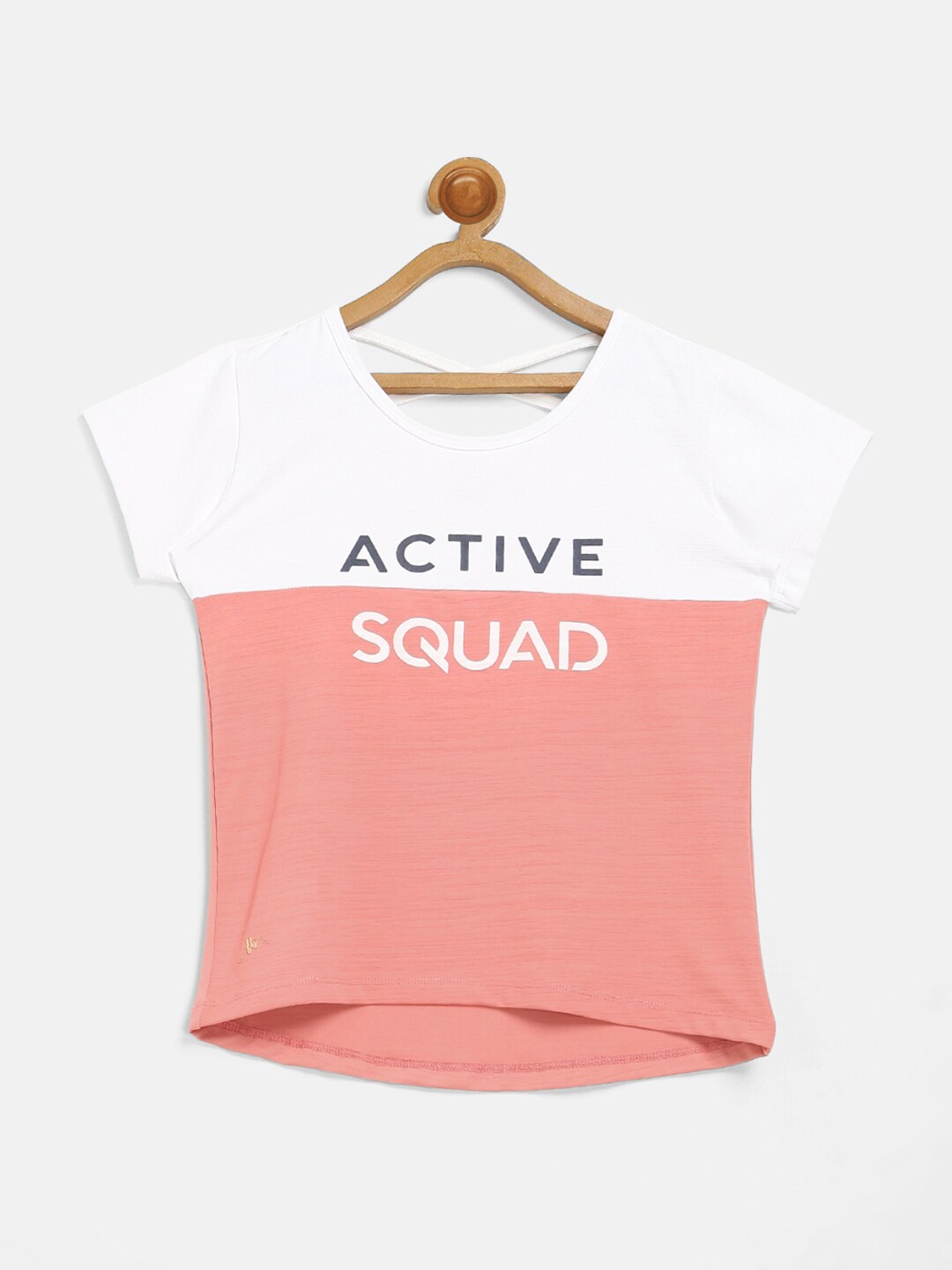 

V2 Value & Variety Women White & Peach-Coloured Printed Top