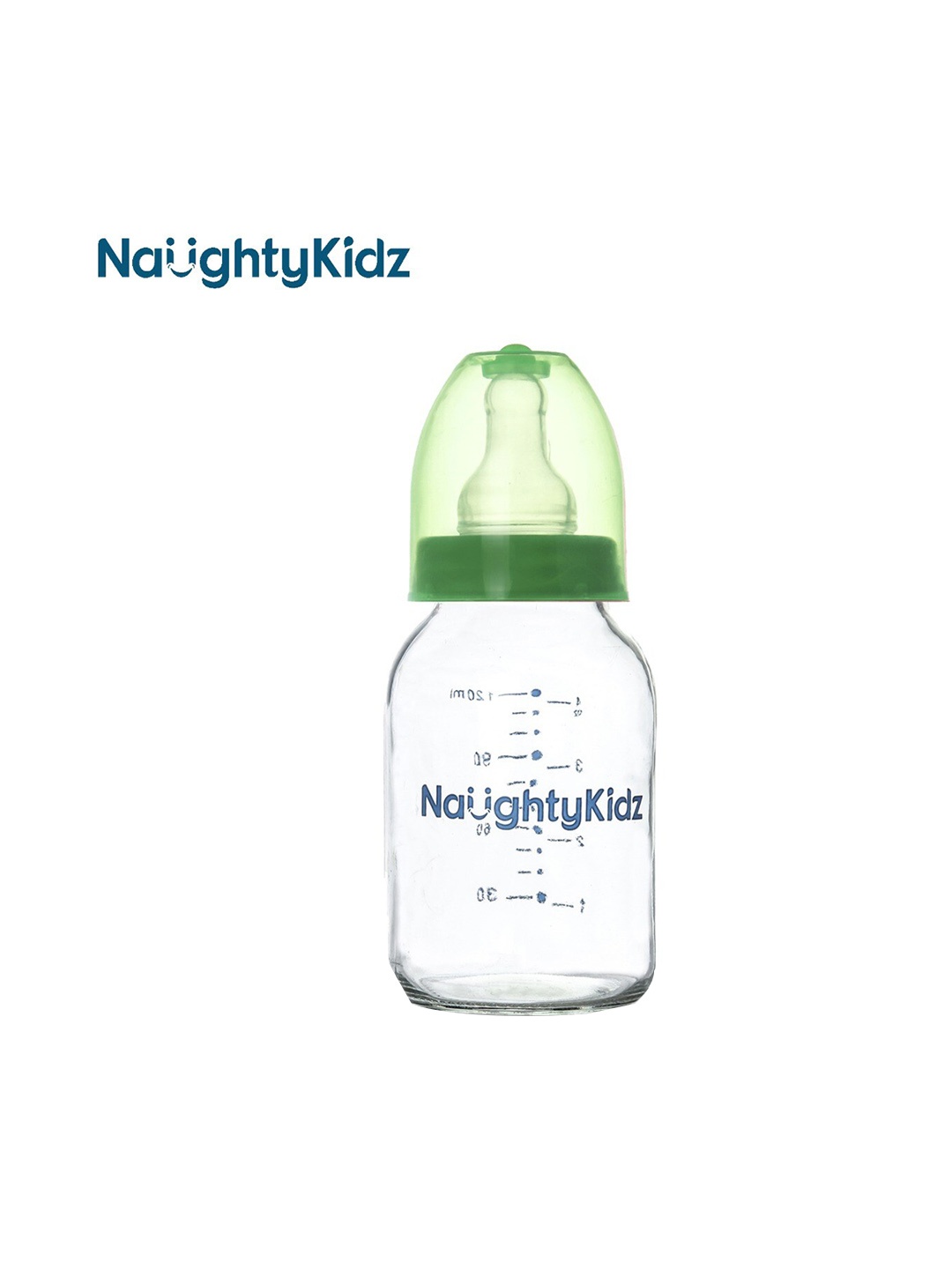 

NAUGHTY KIDZ Kids Green Glass Feeding Bottle