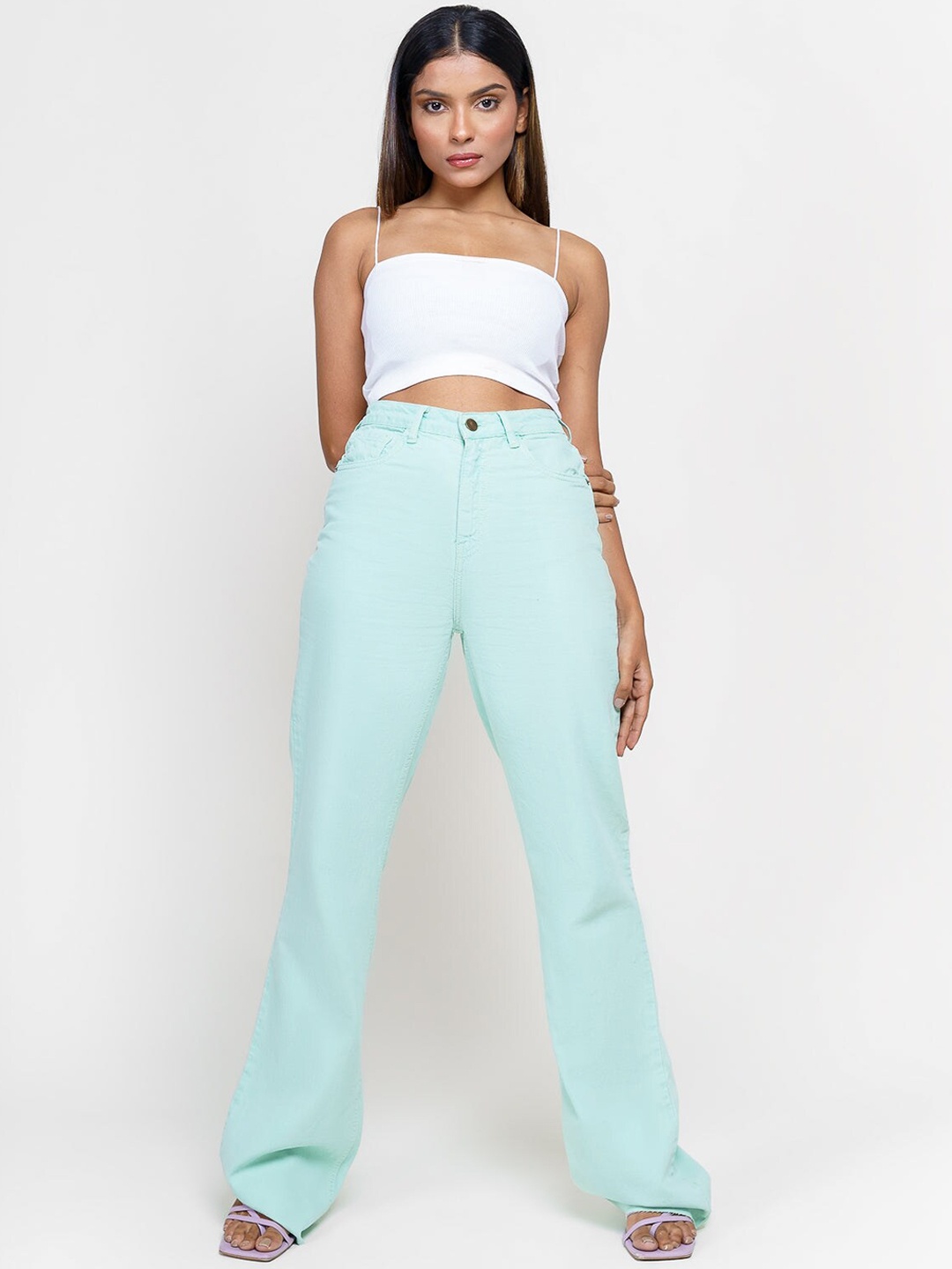 

FREAKINS Women Blue Bootcut High-Rise Jeans