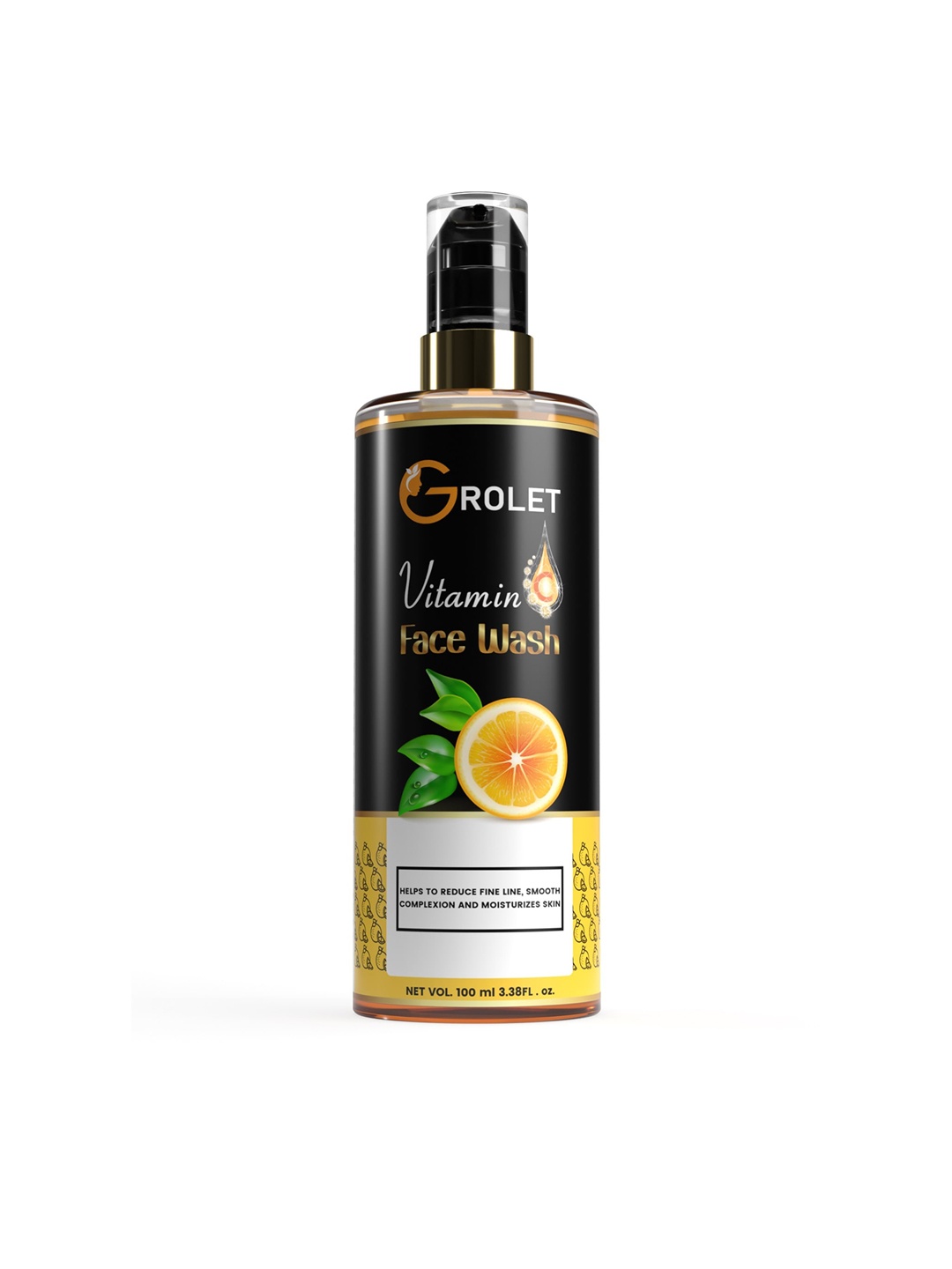 

GROLET Skin Brightening Vitamin C Face Wash - 100 ml, Black