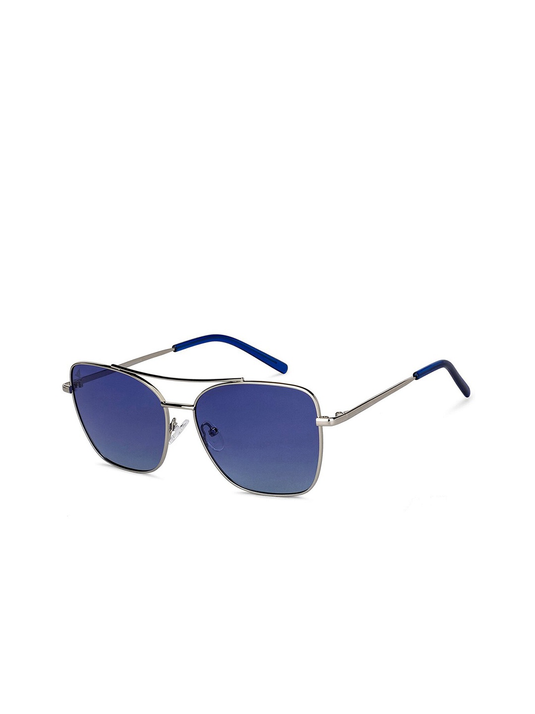 

Vincent Chase Unisex Blue Lens & Silver-Toned Square Sunglasses with UV Protected Lens