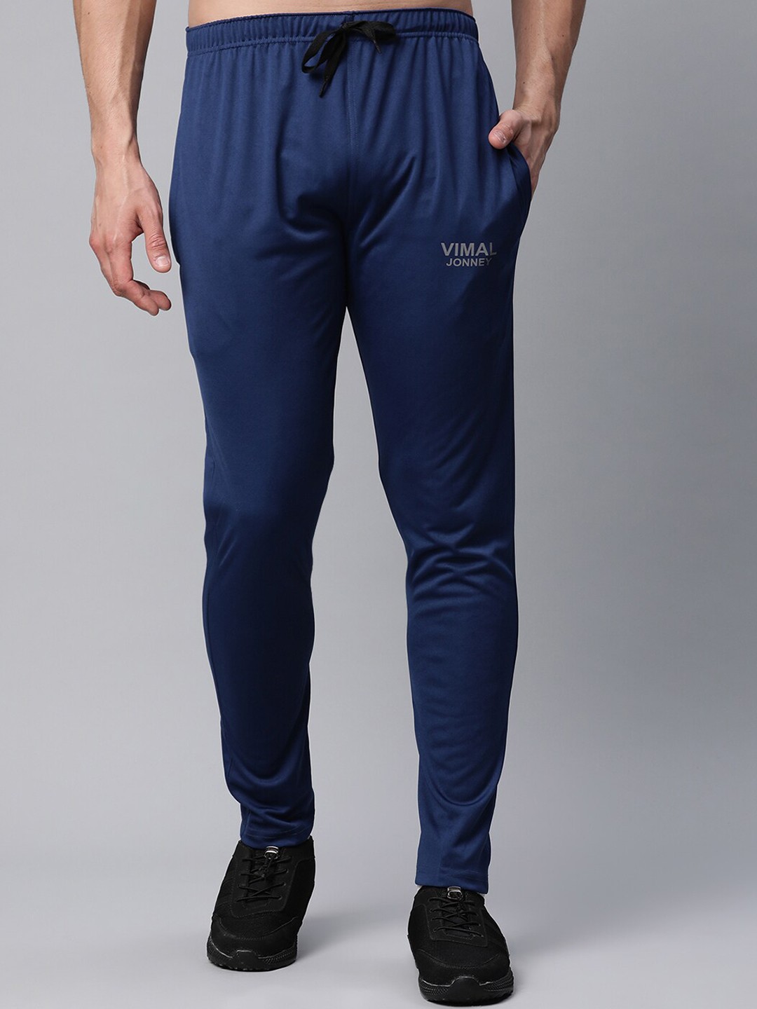

VIMAL JONNEY Men Blue Solid Track Pant
