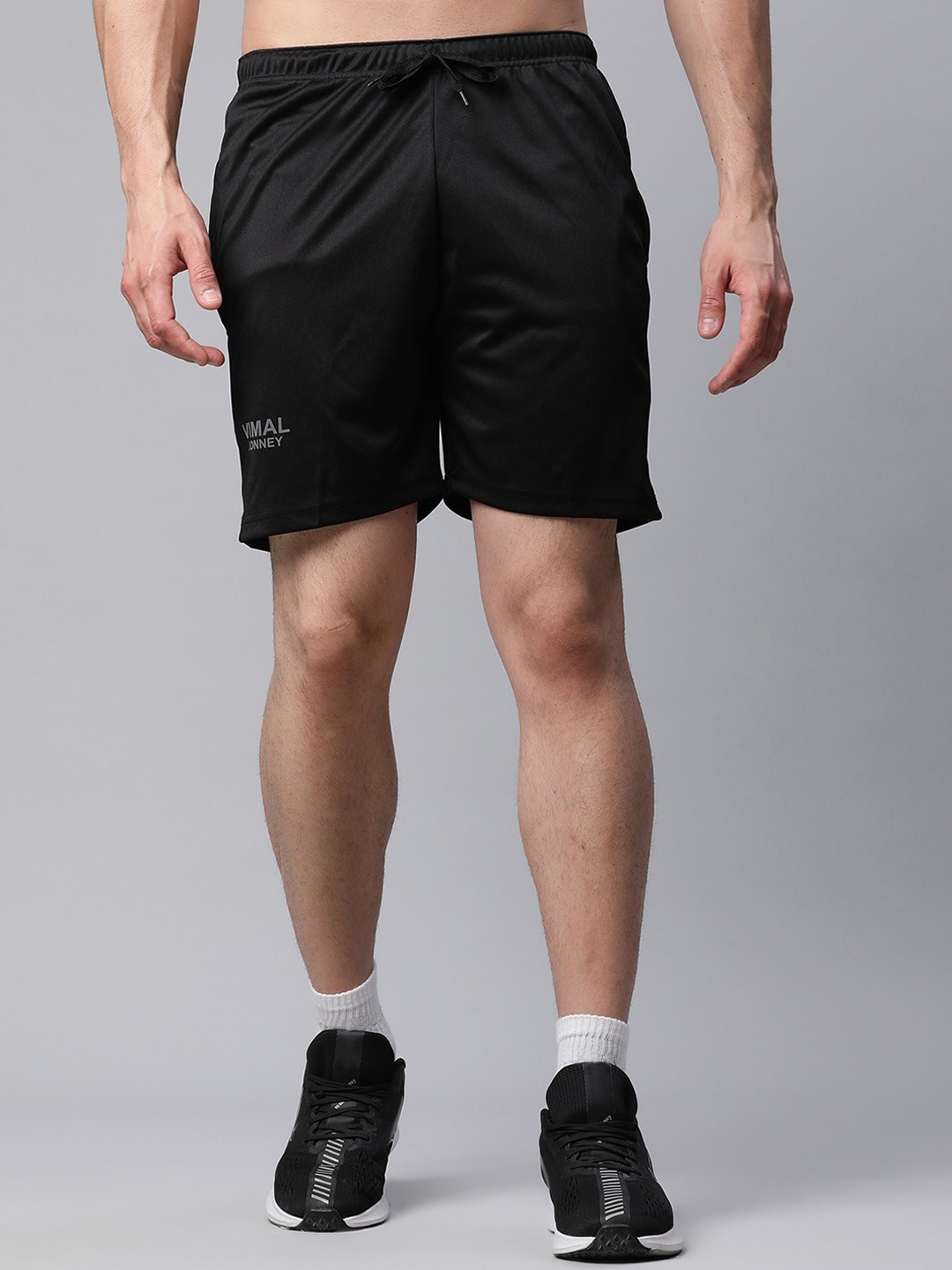 

MACK JONNEY JONNEY Men Black Training or Gym Sports Shorts
