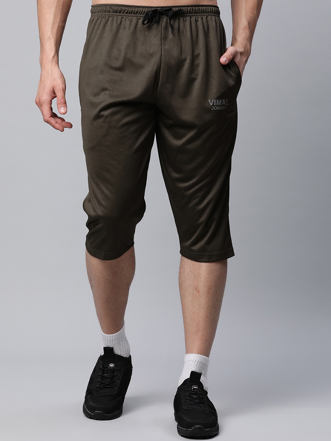 

MACK JONNEY JONNEY Men Olive Brown Sports Shorts
