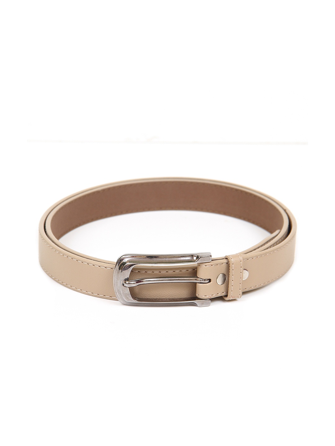 

thickskin Women Beige Textured PU Belt