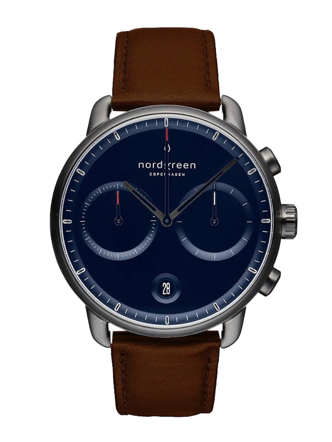 

Nordgreen Men Blue Dial & Brown Leather Textured Straps Analogue Watch 5714205010713