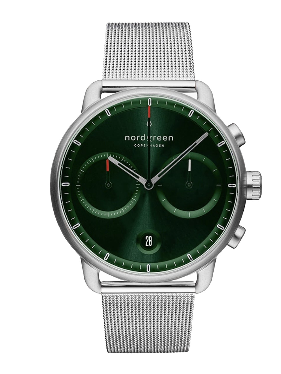 

Nordgreen Men Green Dial & Silver Toned Stainless Steel Wrap Around Straps Analogue Watch