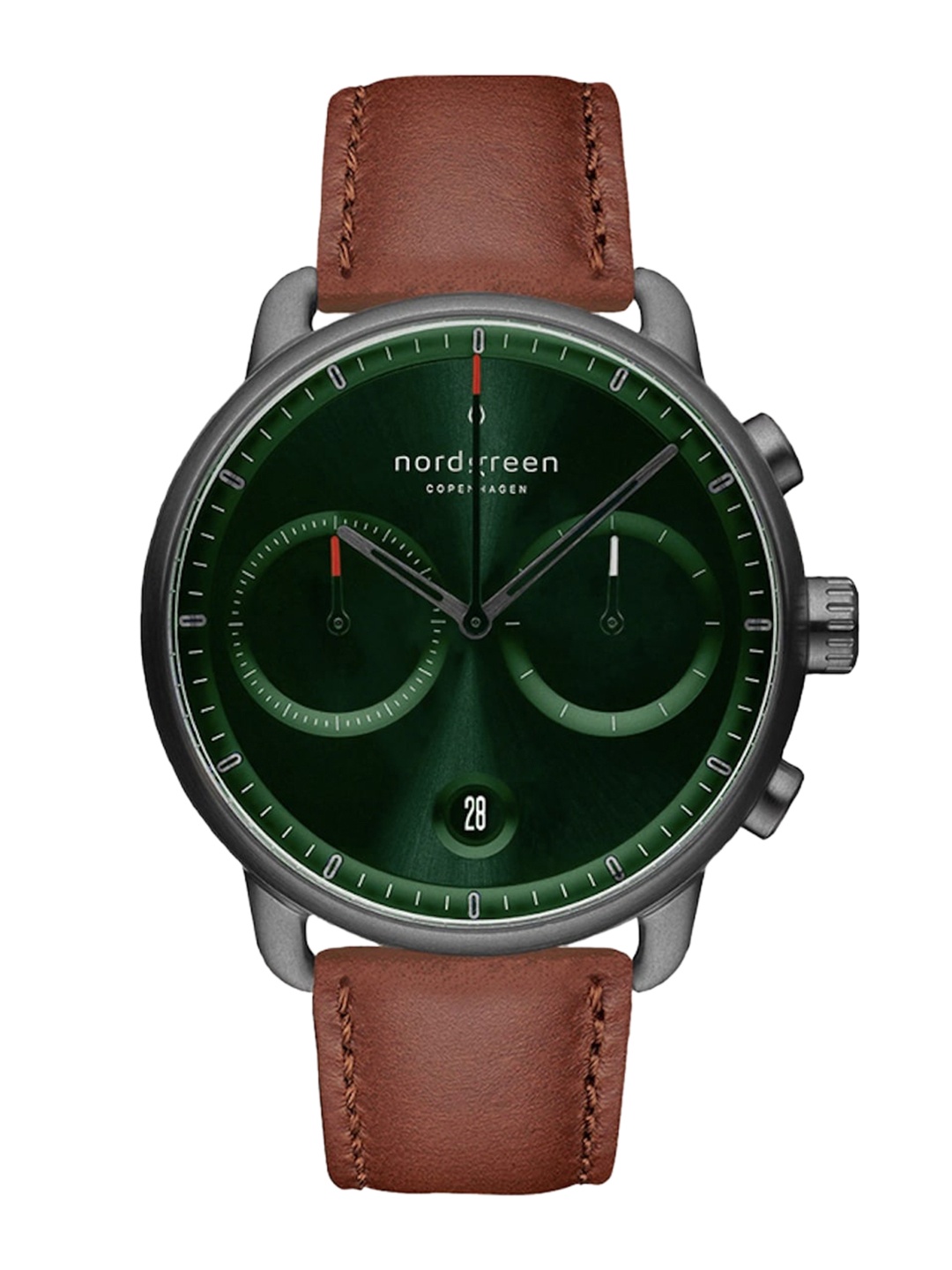 

Nordgreen Men Dial & Leather Textured Straps Analogue Watch 5714205037499, Green