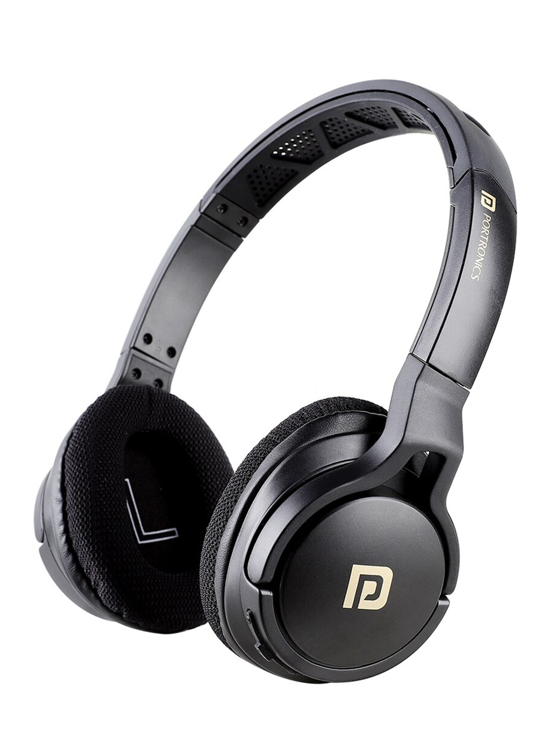 

Portronics Unisex Black Wireless Bluetooth On-Ear Headphones