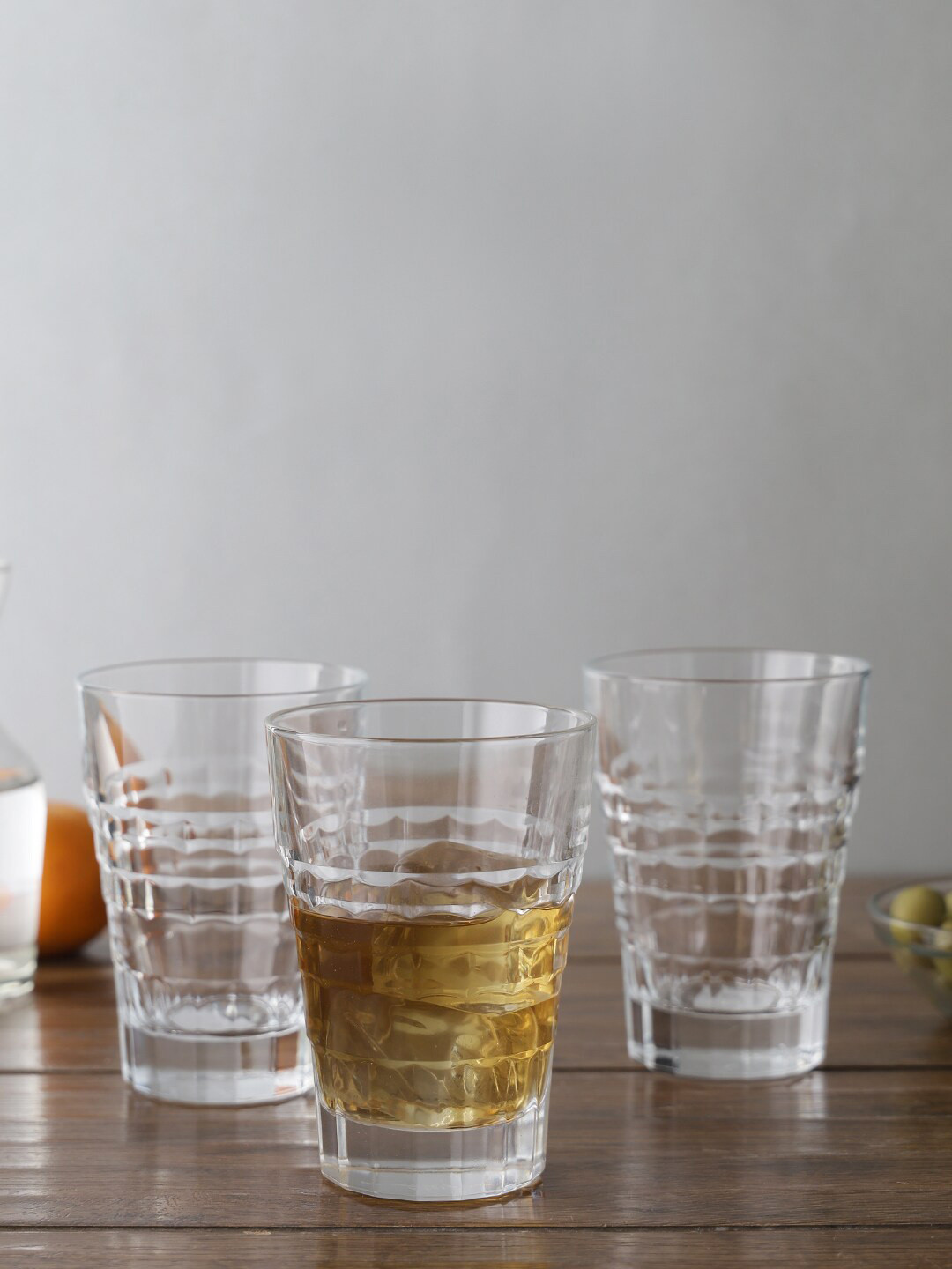 

Cristal DArques Set Of 4 Transparent Textured Tumblers