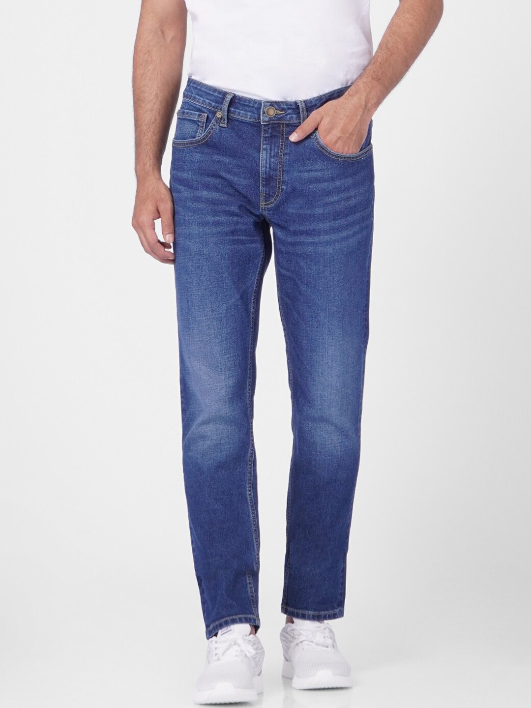

Jack & Jones Men Blue Slim Fit Light Fade Jeans