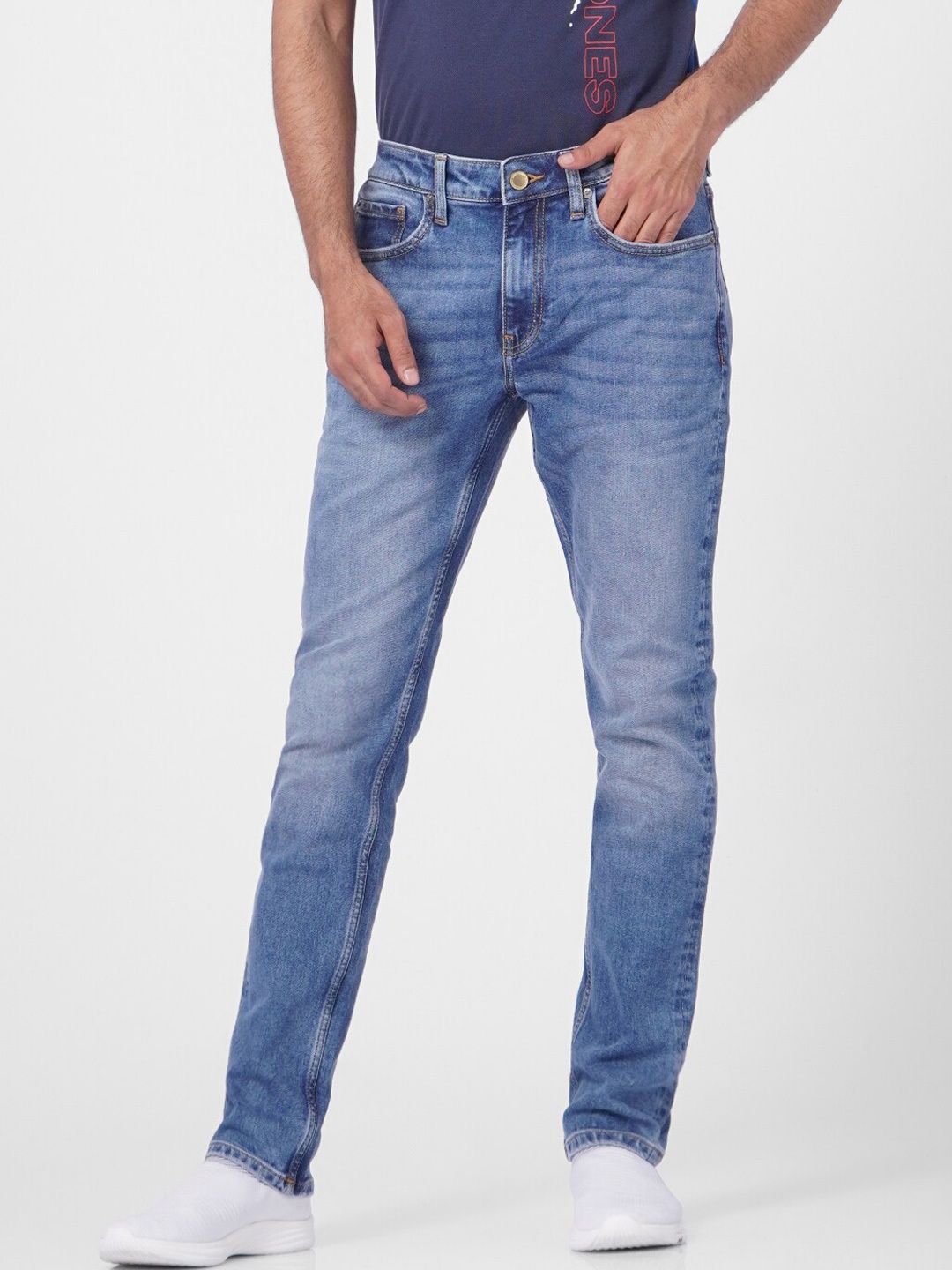 

Jack & Jones Men Blue Slim Fit Light Fade Cotton Jeans