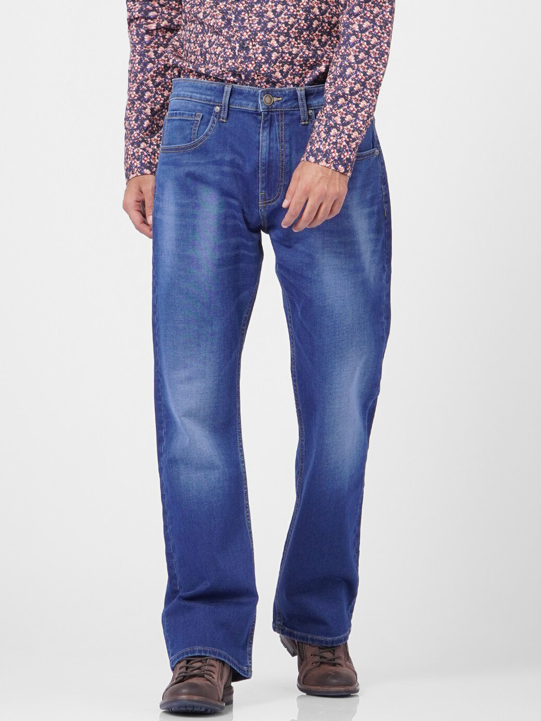 

Jack & Jones Men Blue Bootcut Light Fade Jeans