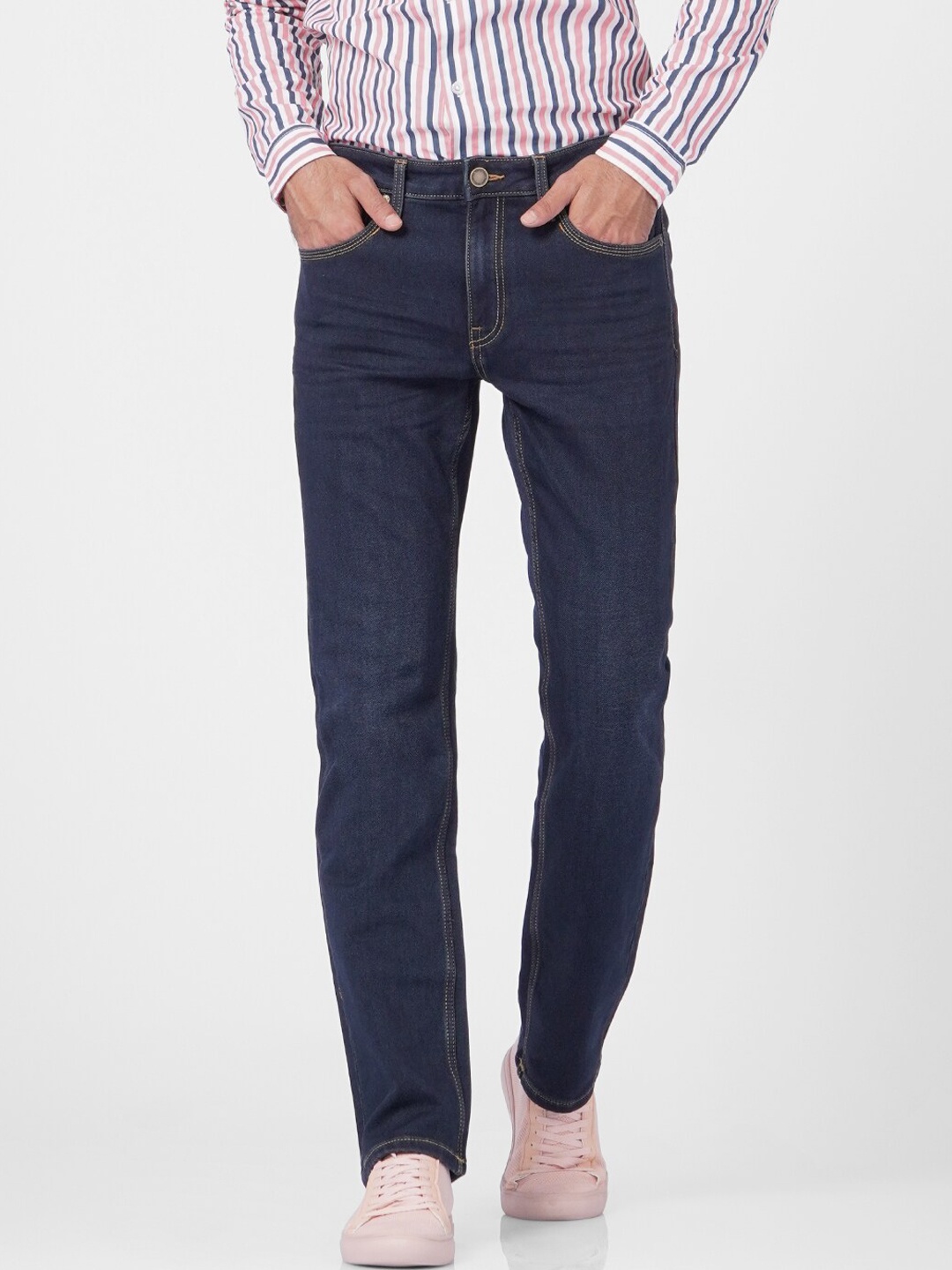 

Jack & Jones Men Navy Blue Straight Fit Jeans