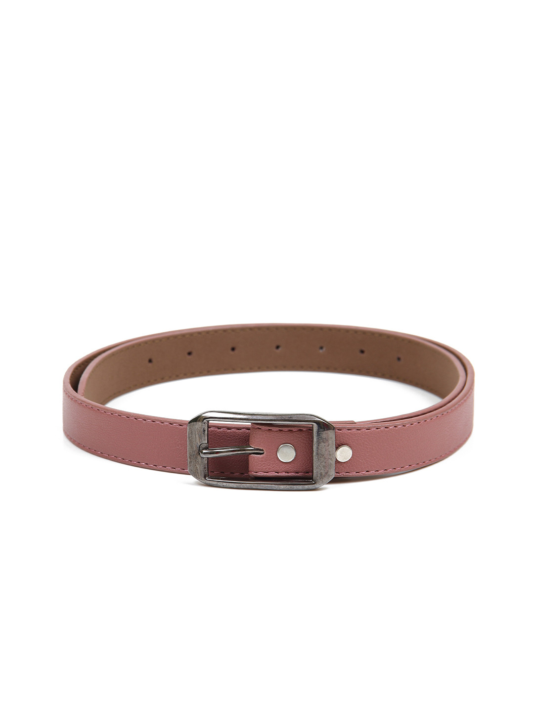 

thickskin Women Mauve Textured PU Belt