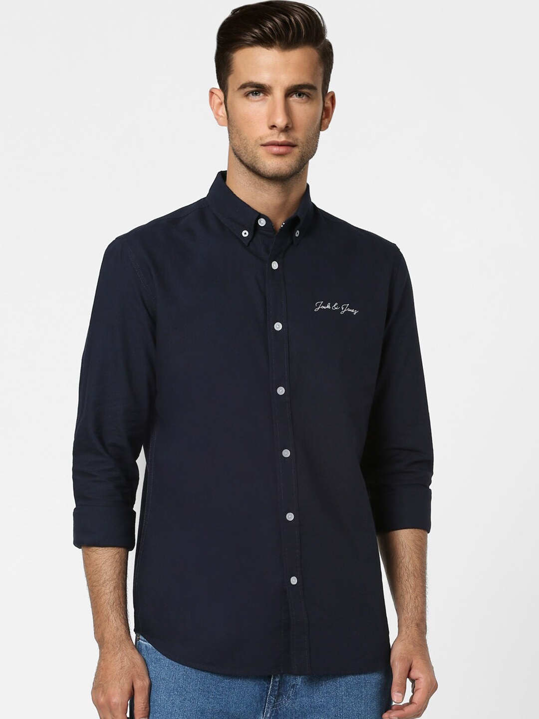 

Jack & Jones Men Blue Slim Fit Casual Shirt