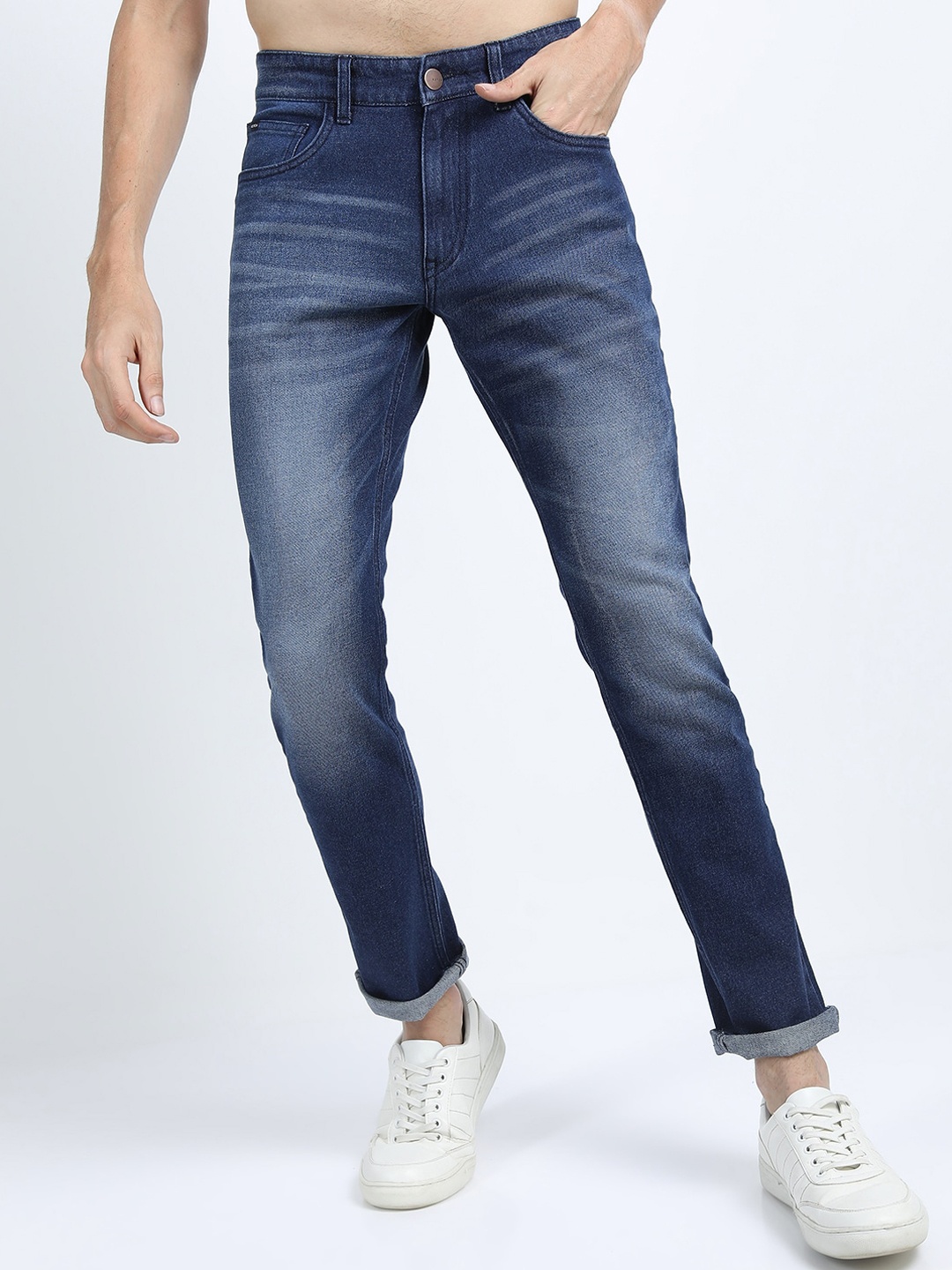 

KETCH Men Men Blue Slim Fit Light Fade Jeans