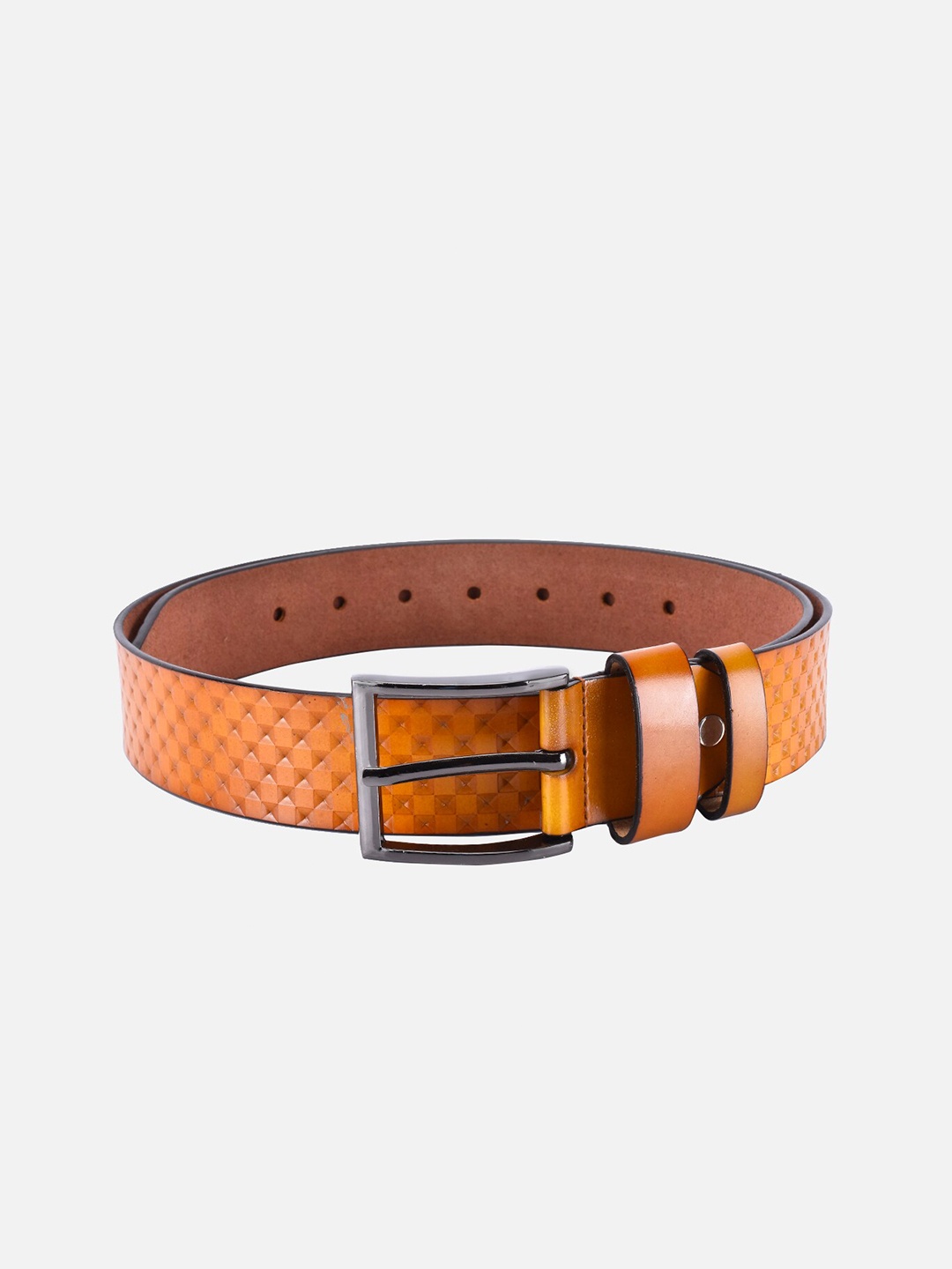 

BuckleUp Men Tan Textured Belt