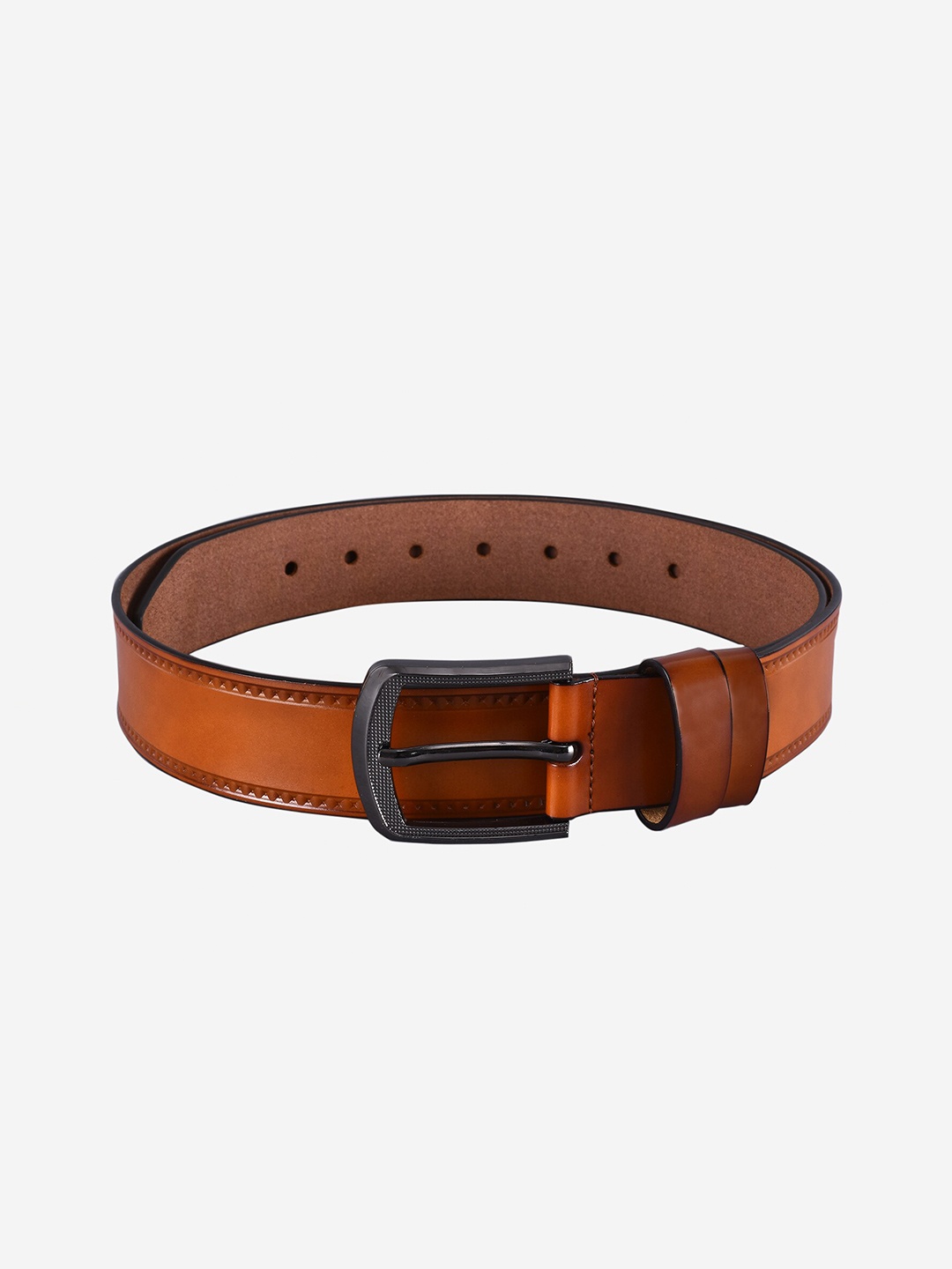 

BuckleUp Men Tan Brown Leather Formal Belt