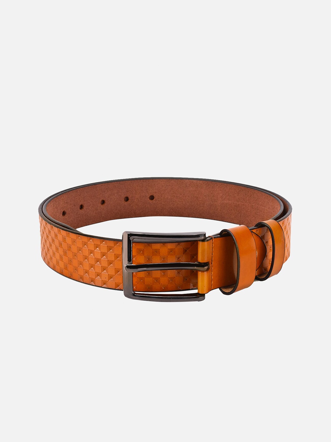 

BuckleUp Men Tan Textured Belt