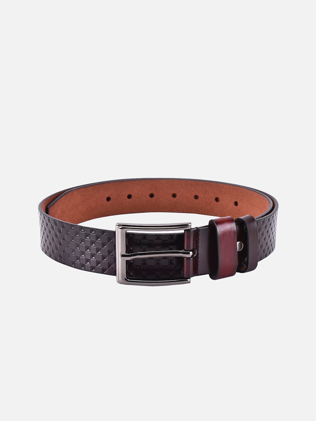

BuckleUp Men Brown Textured Belt