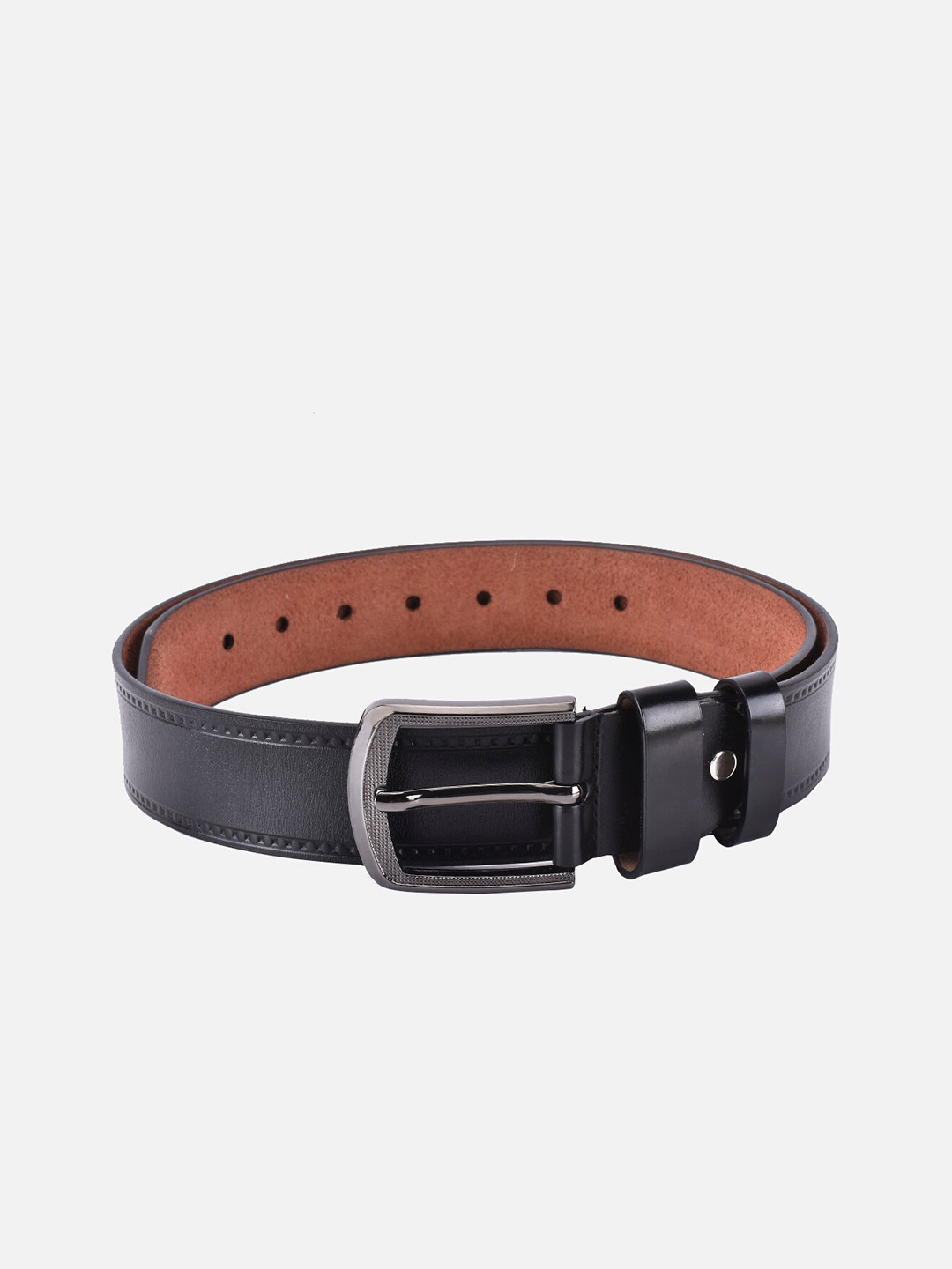 

BuckleUp Men Black Formal Belt