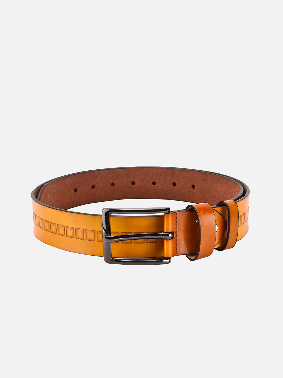

BuckleUp Men Tan Textured Belt
