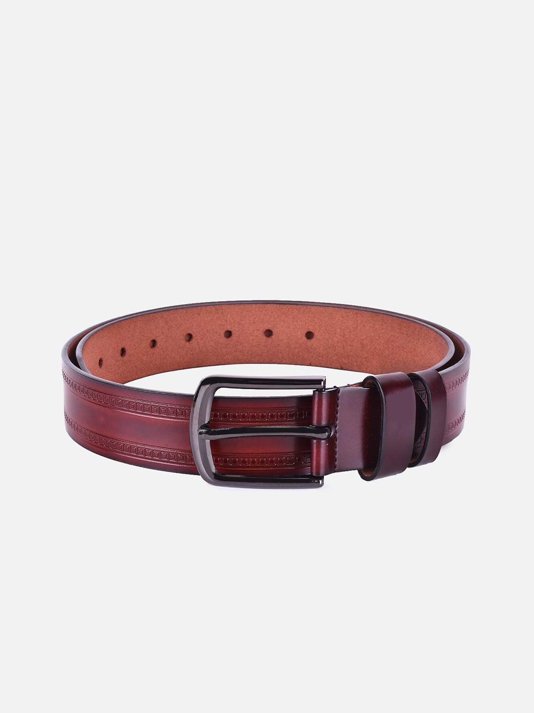 

BuckleUp Men Brown Textured Belt