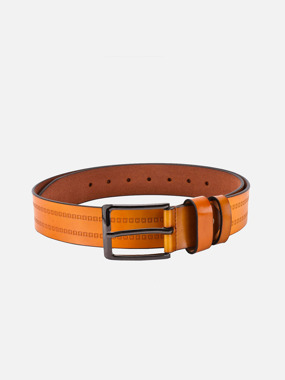 

BuckleUp Men Tan Textured Belt