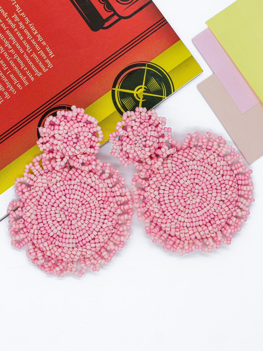 

Bellofox Pink Contemporary Drop Earrings