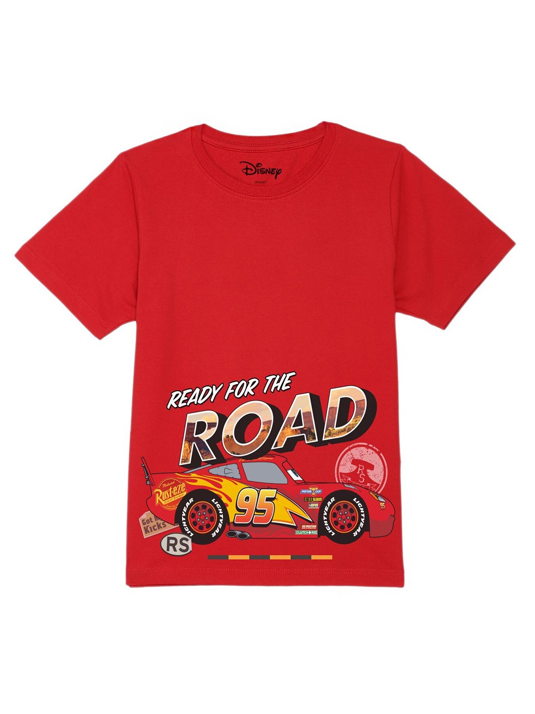 

Disney by Wear Your Mind Boys Red Printed T-shirt