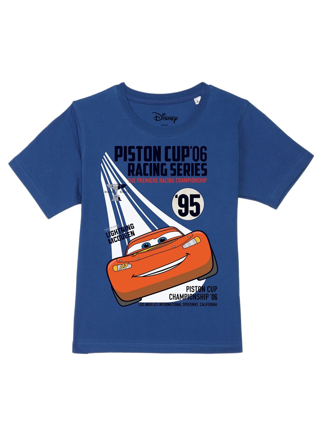 

Disney by Wear Your Mind Boys Blue Graphic Printed Pure Cotton T-shirt