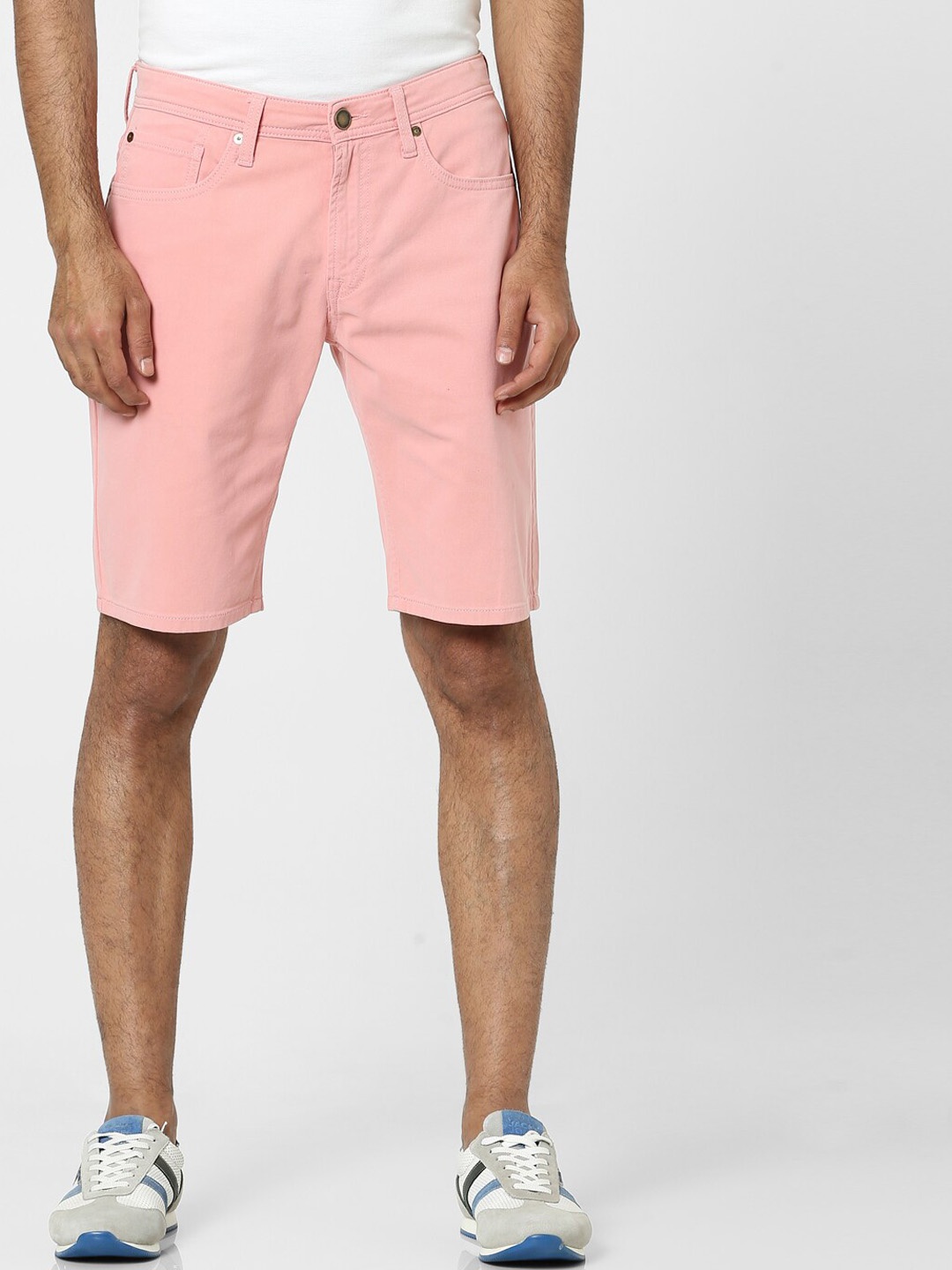 

Jack & Jones Men Pink Cotton Chino Shorts