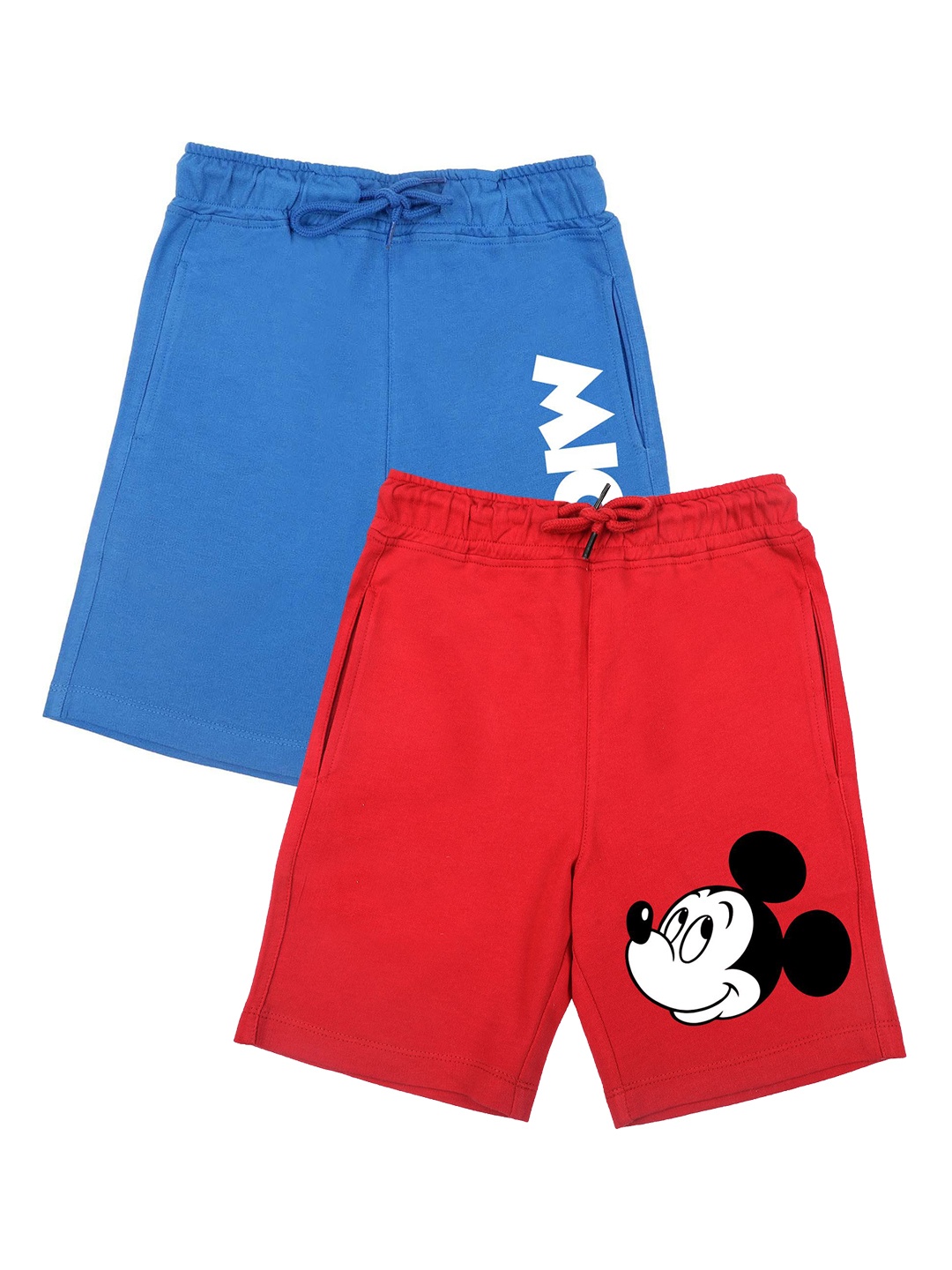

Disney by Wear Your Mind Boys Pack Of 2 Blue & Red Mickey Mouse Shorts