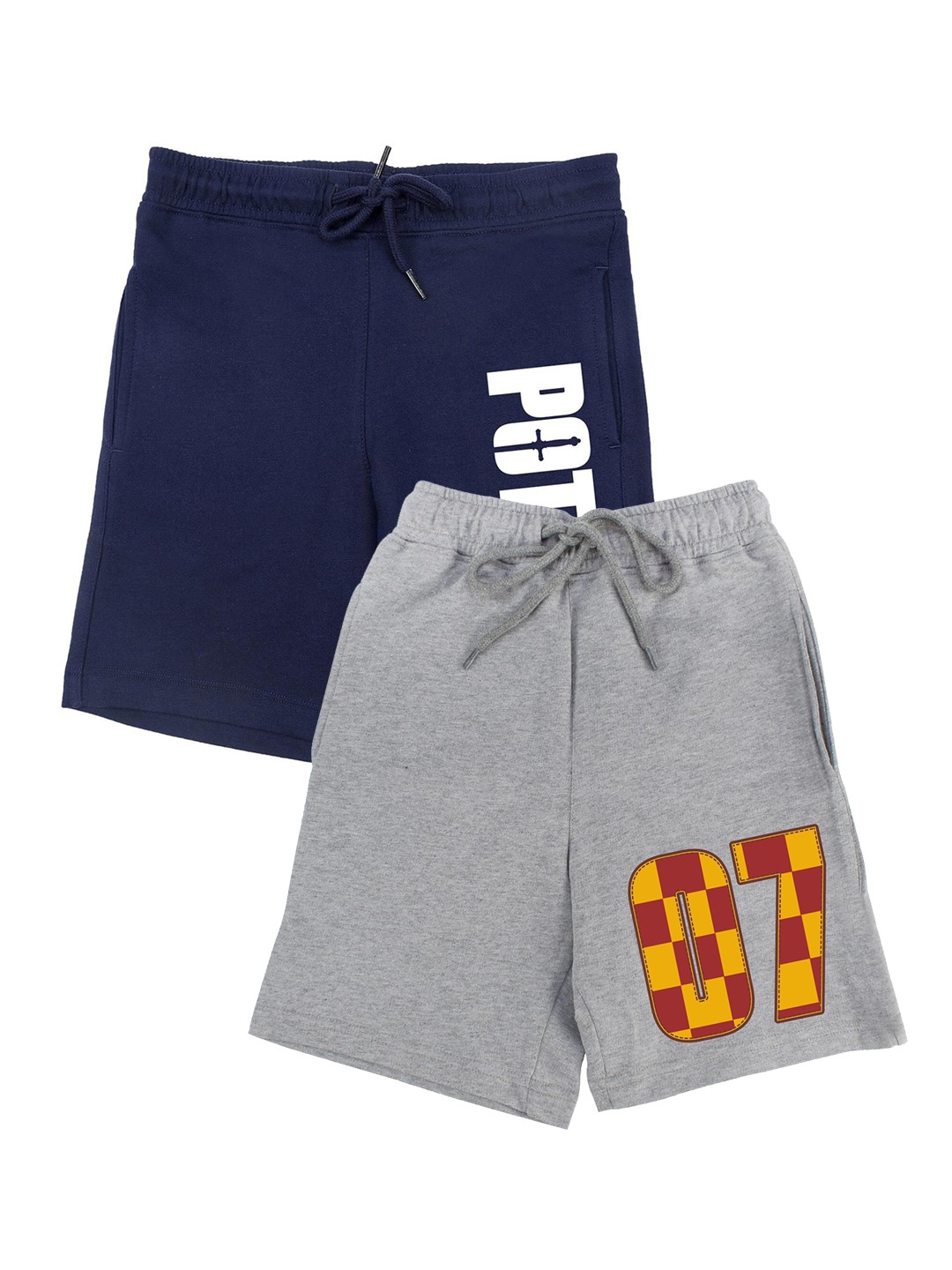

Harry Potter by Wear Your Mind Boys Pack Of 2 Harry Potter Shorts, Grey