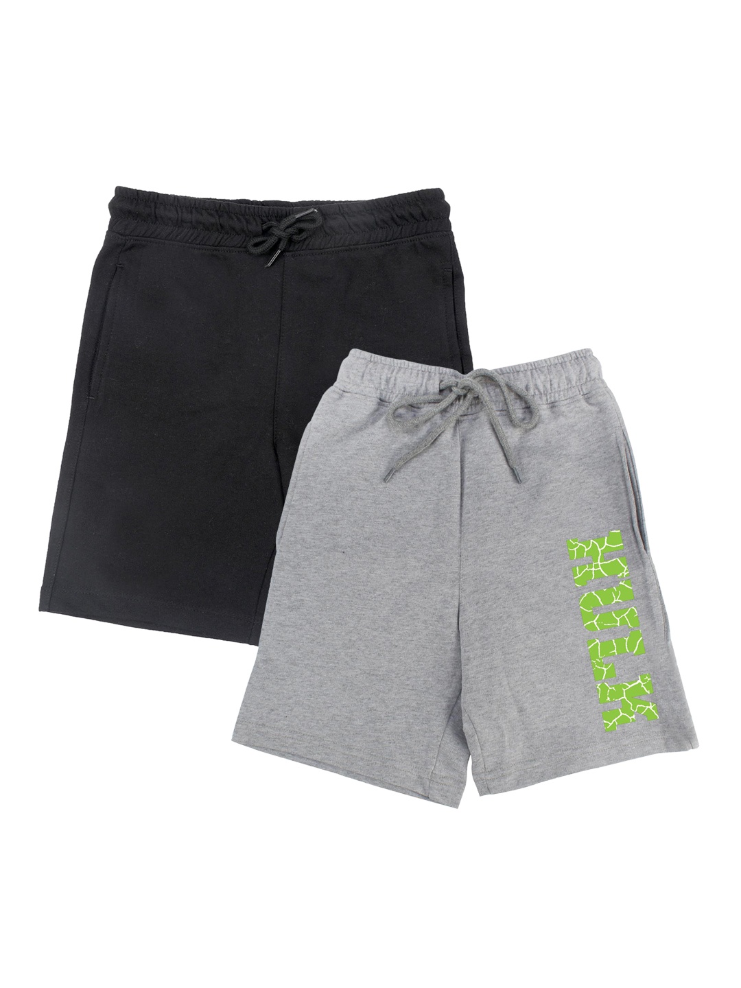 

Marvel by Wear Your Mind Boys Black & Grey Set Of 2 Shorts