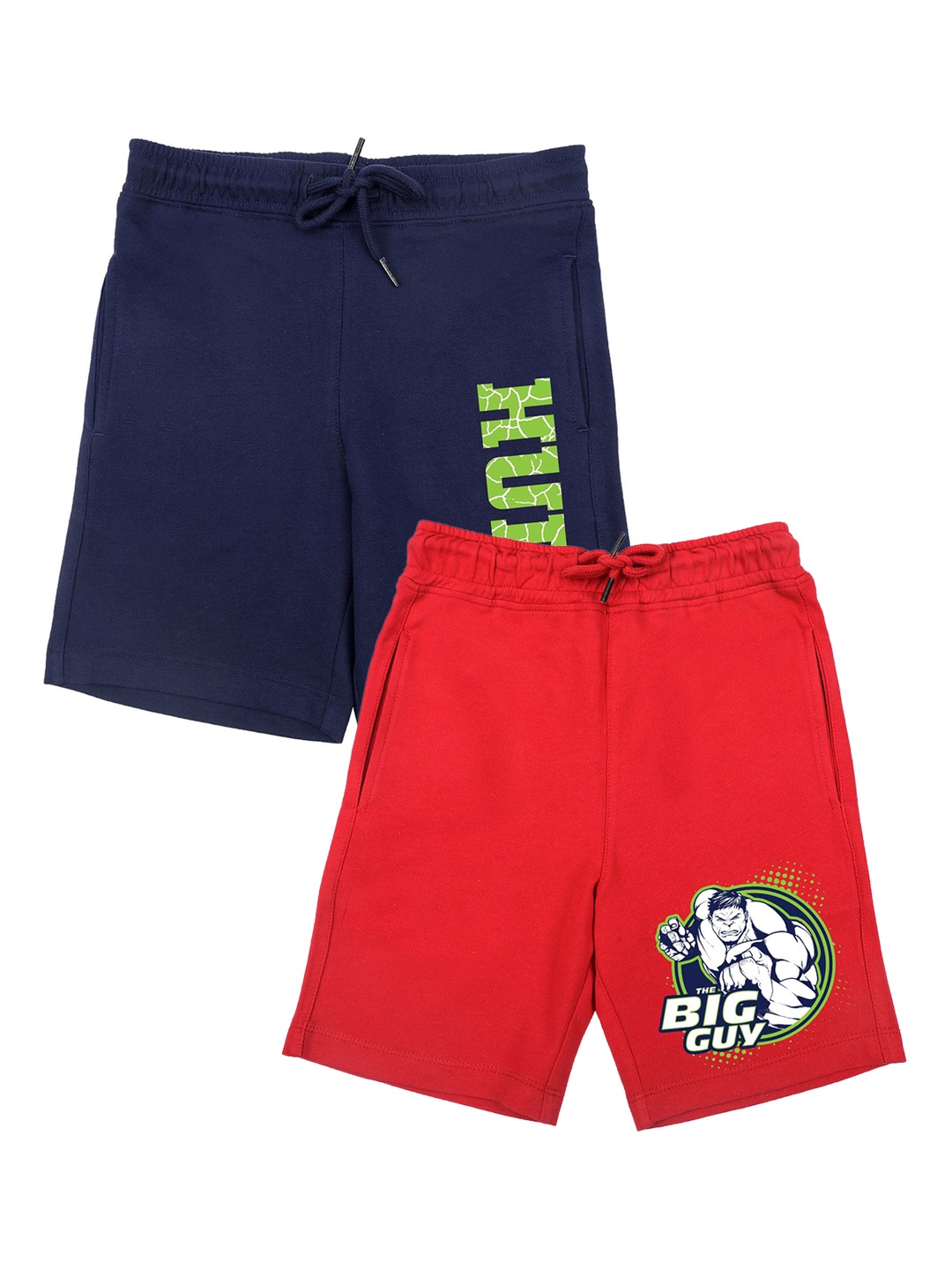 

Marvel by Wear Your Mind Boys Pack Of 2 Hulk Shorts, Red