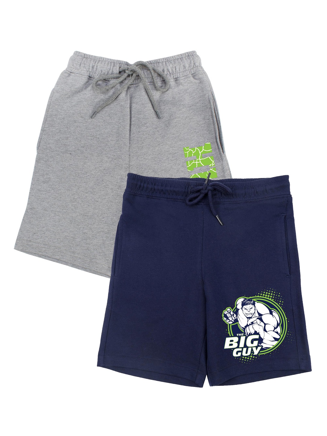 

Marvel by Wear Your Mind Boys Pack of 2 Navy Blue & Grey Shorts